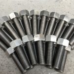 254smo uns s31254 en1.4547 vijaki in matice 1-1 / 2 ”-8unx180mm navojna palica