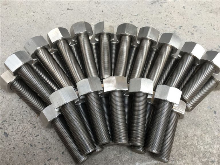 254smo uns s31254 en1.4547 vijaki in matice 1-1 / 2 ”-8unx180mm navojna palica